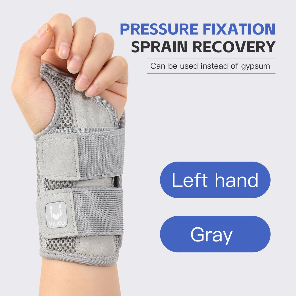 Wrist Brace with Splint, Adjustable Wrist Support