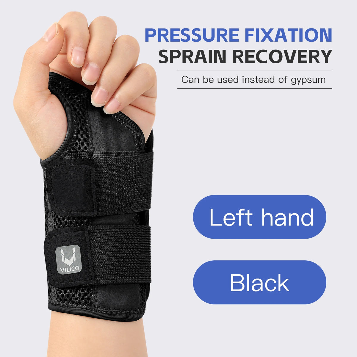 Wrist Brace with Splint, Adjustable Wrist Support