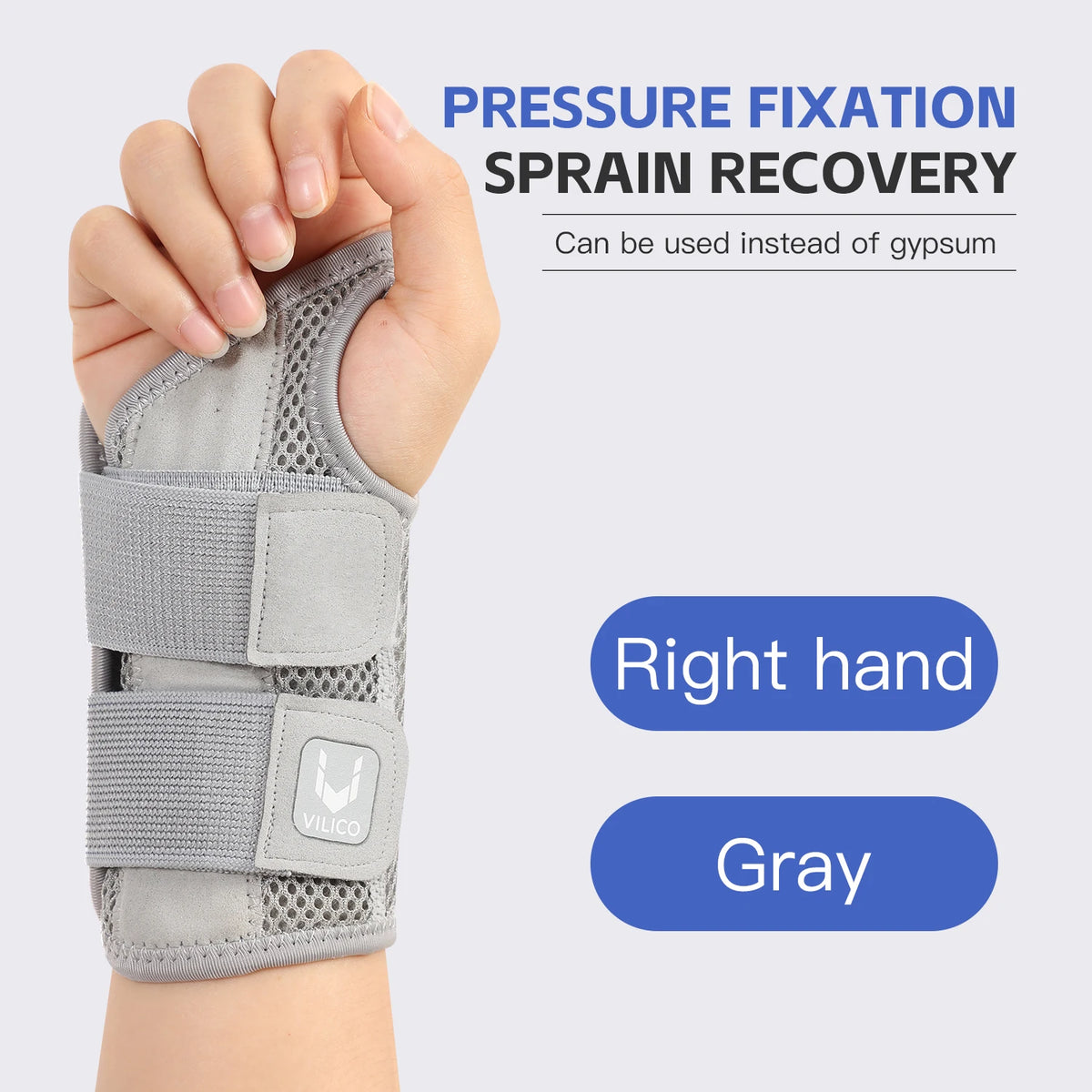 Wrist Brace with Splint, Adjustable Wrist Support